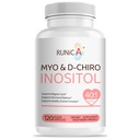 Myo-Inositol & D-Chiro Inositol (40:1 Ratio) - Support Hormone Balance, Fertility & Ovarian Health - 120 Vegan Capsules, 30-Day Starter Pack