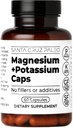 Santa Cruz Paleo Magnesium Potassium Capsules, Magnesium Glycinate and Potassium Citrate, Gluten Free, Keto, Sugar Free, Paleo, for Overall Health, Brain, Muscle, Bone and Energy Support, 60 Capsules
