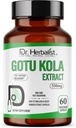 DR. 草药师 Gotu Kola 提取 550mg – 60 Vegan Capsules → 10:1 提取 = 5,500mg Raw Herb → Premium Quality → Non-GMO, Gluten-Free → 每日草药支持 → Centella Asiatica 提取