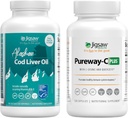 Jigsaw Health Paket - Alaskan Cod Liver Oil, 180 Softgels, və Pureway-C Plus, 120 Capsules