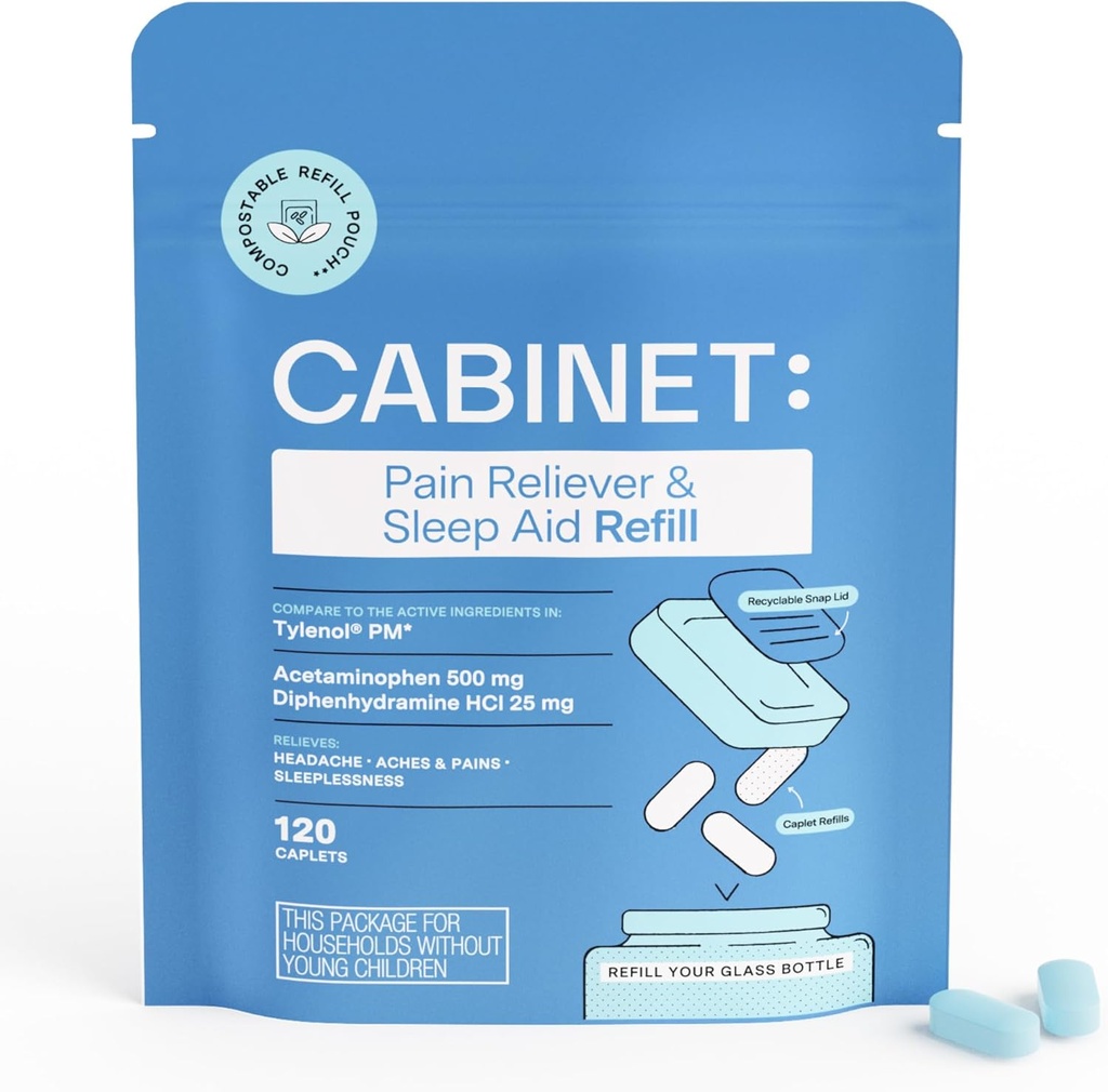 Cabinet: Highttime Reliver and sleep Asident for heads, Achs, and chines access astamisphine 500mg, Diphenhydamine 25mg, Serpells (เติม)