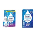 TheraTears Dry Eye Therapy Lubricating Eye Drops for Dry Eyes, 1 fl oz Bottle Twin Pack, (2 x 30mL Bottles) & Liquid Gel Nighttime Lubricating Eye Drops for Dry Eyes, Single-Use Vials, 30 Count