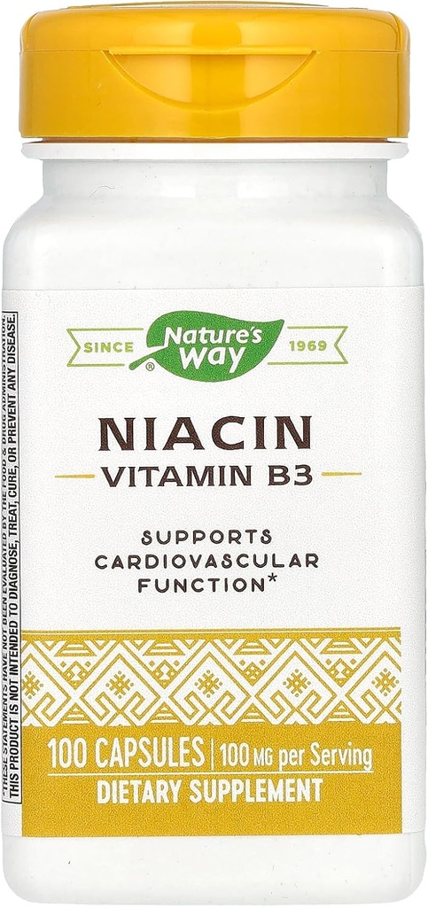 Nature 's Way Nature' s Way Niacin 100 mg, 100 Count