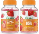 Livbar Sink 50mg + vitamin B6, Gummies Bundle - Great Tasting, vitamin Supplement, Glutenfri, GMO Free, Chewable Gummy