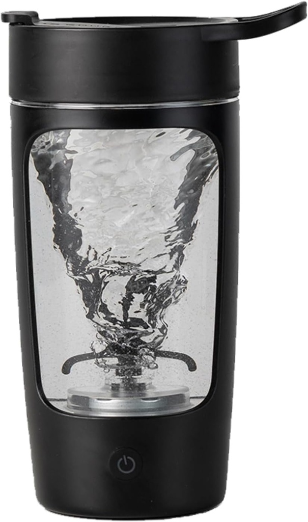 Lecker Shampers Electric Shacker Ampels per a Protein Negges, Tuvy Tritan hotel BPA FreeK Portable Portador del mesclador, Rerevable Shake Shakes and Meal Renevese, 22 oz(Black)