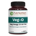 Pure Nutrition Vegan Omega 3-5-6-7-9 | 120 Softgels | 600mg per Serving of 2 Softgels | Multi Omega Supplement for Overall Health | Non GMO | Gluten Free