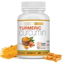 Turmeric Curcumin with Piperine 1500mg, 90 Count