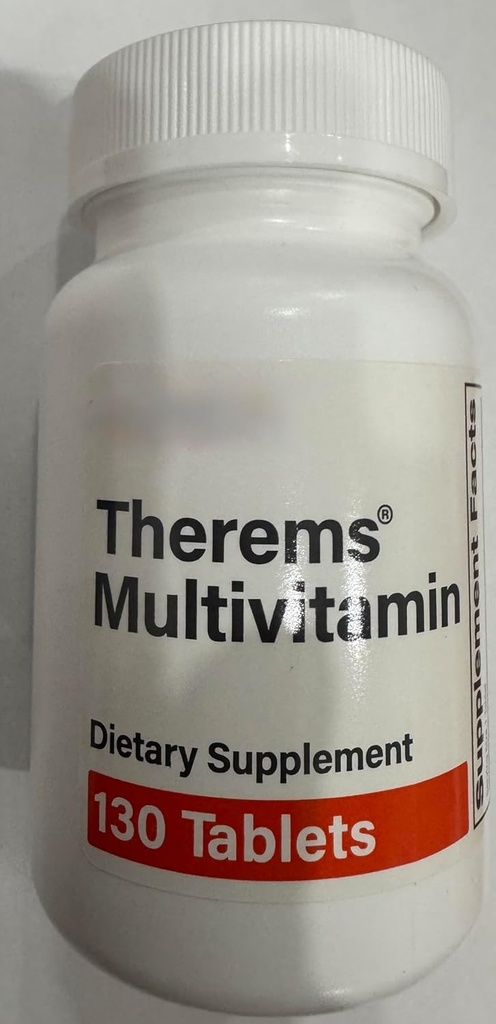 Multivitamin Therems (A 1500mcg C 90mg D 400IU E 13.6mg Thiamine 3mg Riboflavin 3.4mg Nimacan 20mg B6 3mg Folate 400mcg B12 9mcg Biotin 30mcg Calcium 45mg Phosphorus 35mg 130)
