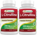 Best Naturals L-Citrulline 2000mg/Serving - Non-GMO - Gluten Free - 120 Tablets (120 Count (Pack of 2))