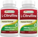 Cele mai bune naturale L-Citrulline 2000mg/Serving - non-GMO - Gluten gratuit - 120 comprimate (120 conte (pachet de 2))