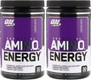 Optim Nutrition, (2 Pack thiết yếu Amin.O. Năng lượng, Concord Grape, 9.5 oz (270 g)