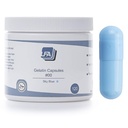 Üres kapszula mérete 00 - Sky Blue Colored Zselatin - 120 Count - Fits Kapszula töltelék tálca - egyesített marhahús Gel Caps Easy Snap DIY Powder Supplement Pills - Certified Halal