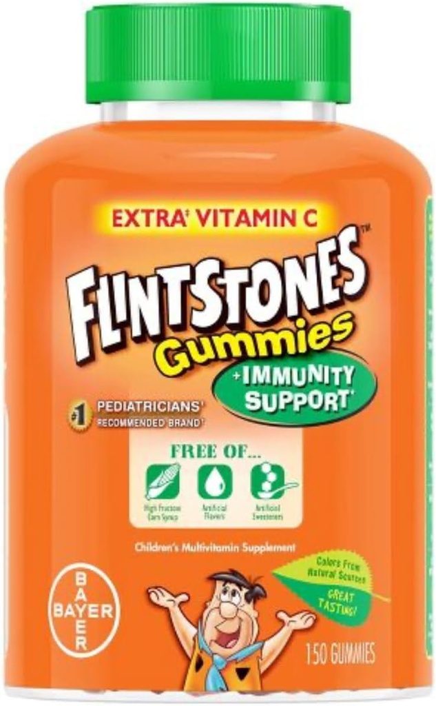 Flintstones Kinder Multivitamin Plus Immunität unterstützen Gummis 60 Count (Pack von 2)