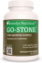 Remedy 's Nutrition Go Stone ™ Kidney & Gallhholm draft 124; 1000 mg, 60 Vegan Capsules Herbal Dietary Supplement