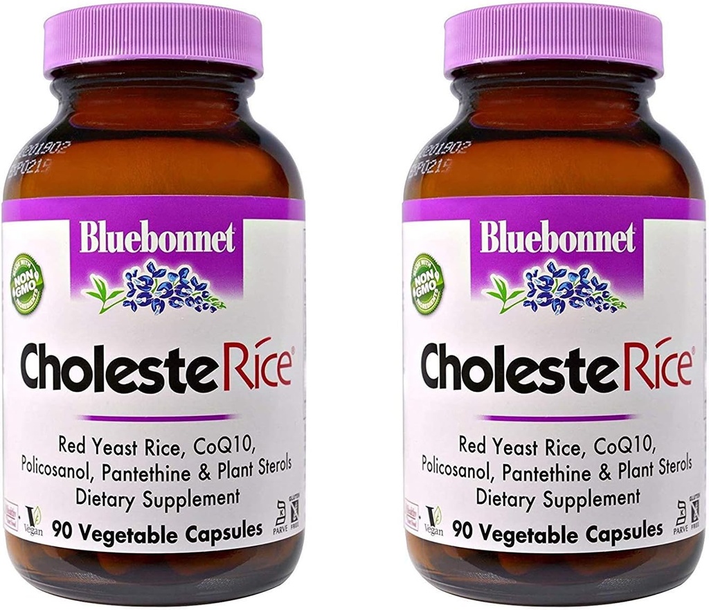 Nutrition Bluebonnet, CholesteRice, 90 Veggie Caps - 2pc