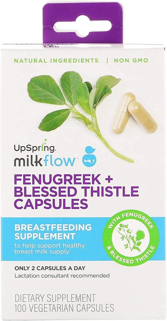 Melkstroom Borstvoeding Supplement met Fenegriek Gezegende distel (100 Vegetarische Capsules)