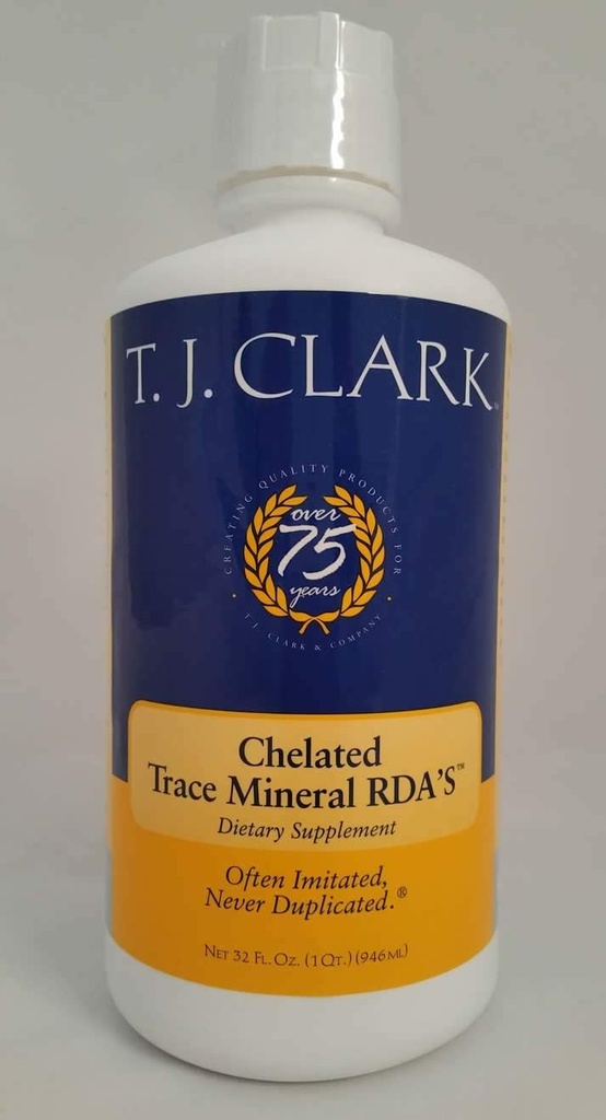 Chelated Trace Mineral RDA's- 32oz Liquid
