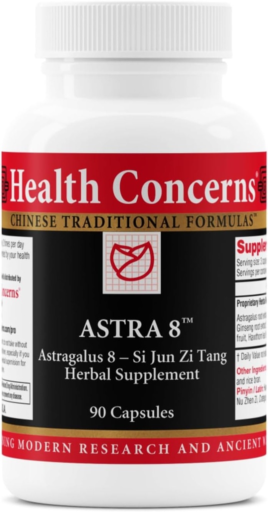 Helse Bekymring Astra 8 – Immunsystemstøtte og tretthet Hjelp – Adrenal tretthet og energi Økt Supplement – Adaptogen Herbal Blande med Astragalus & Ginseng – 90 Kapsler
