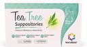 NutraBlast Tea Tree Oil Suppositories (12 Count) Всі натуральні інтимні добавки для жінок Restore Feminine Balance Зроблено в США