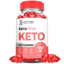 Keto Bites Keto ACV Gummies Advanced Formula 1000MG Keto Bites Keto Gummies Apple Cider Vinegar Formulated with Pomegranate Beet Juice Powder B12 Vegan Non GMO 60 Gummys