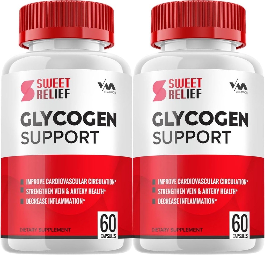 (2 Pack) SweetRelief Glycogen – Sweet Relief Capsule Cleaner, SweetRelief Pills, Formule avancée pour le bien-être général, Avis de Sweet Relief Glycogen, 120 Capsules
