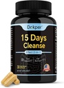 Natural Cleanse Detox, 15 Gün 2-in-1 Gut Support, Kişi və Qadınlar üçün Colon Cleanse, Senna Leaf, Cascara Sagrada, Psyllium Seed Husk Toz, Aloe Vera özü, 30 Kapsüls