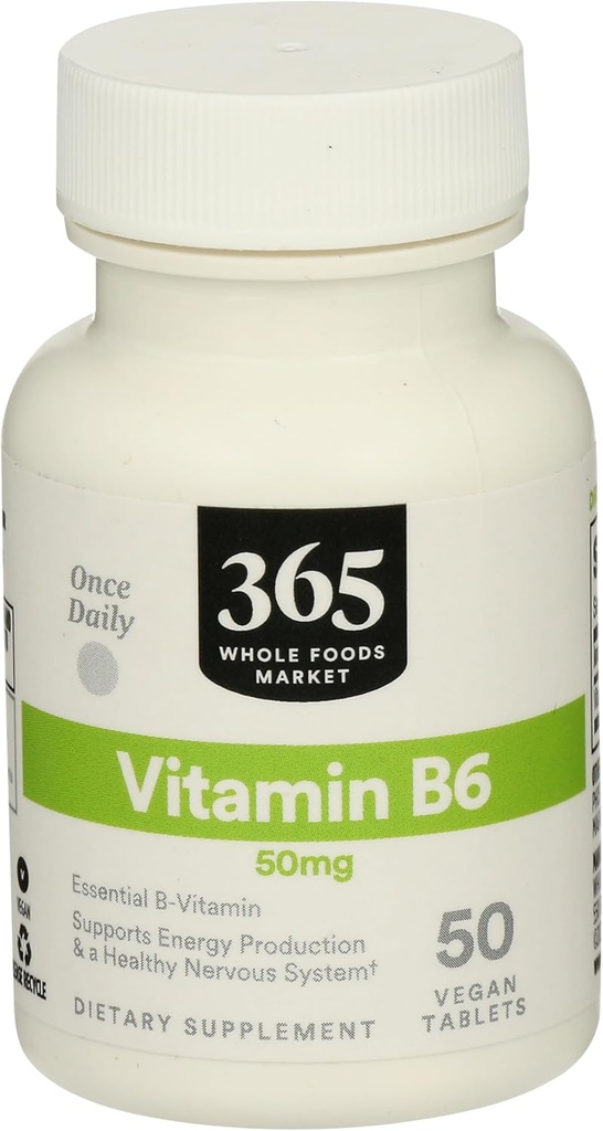 365 By Whole Foods Market, B6-vitamiini 50Mg, 50