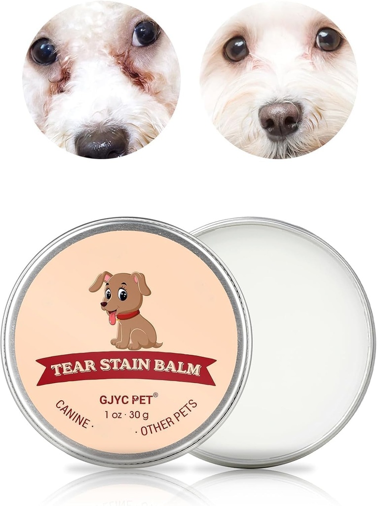Tear Stain Remover for Dogs 1oz - Dog Tear Stain Remover for White Dogs, Pet Eye Cleaner, Dog Eye Care for Tear Stains, Dog Eye Booger Remover, Cat Tear Stain Remover, Eye Stain Remover for White Fur