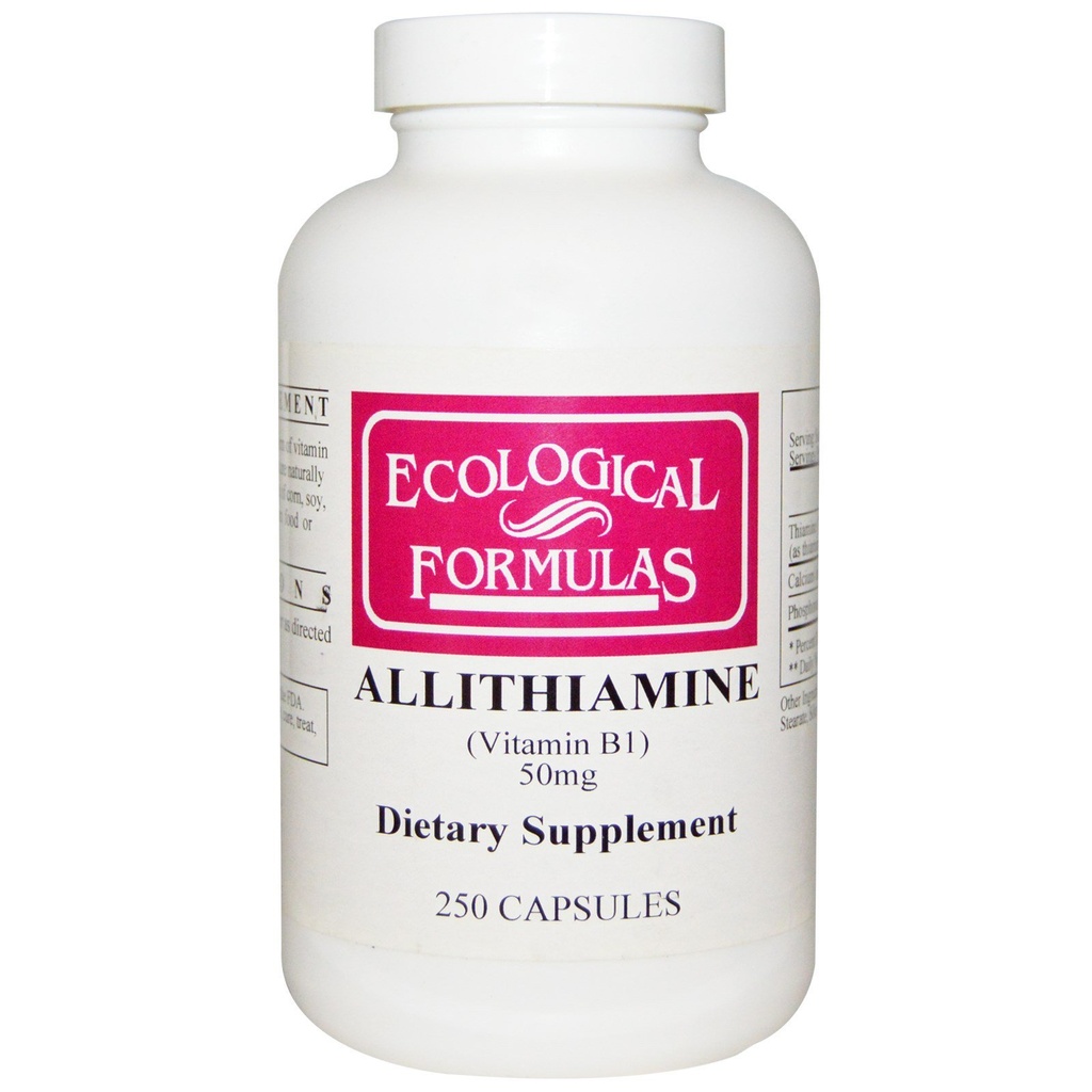 Ecological Formulas Allithiamine Vitamin B1, 50 mg, 250 Capsules
