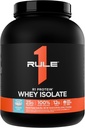 Rule 1 R1 Protein Whey Isolate - With 25g Protein & 6g BCAA Exclusively from Isolated & Hydrolyzed Sources for Workout Recovery (5 Pounds*, Birthday Cake)
