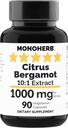 MONOHERB Citrus Bergamot Экстракт 1000 мг - 90 вегетарианских капсул