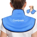 Niskan ja olkapään kivunlievitykseen tarkoitettu jääpakkaus, niskajäätelöpakkaus geeli Reusable Hot Cold Compress Therapy Upper Back Large Ice Pack for Invaries, Turvotus, kohdunkaulan leikkaus, nyrjähdykset