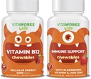 Crianças Vitamina B12 Mastigables + Elderberry + Zinco + C Mastigables Bundle