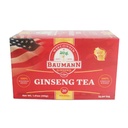 Baumann Premium American Ginseng Tea Bags (20 Tea Bags) - 威斯康星州正宗的Panax Grown Panax Ginseng 草药茶 - 带有抗氧化剂Ginsenosides的健康绿茶,用于增强焦点和能量