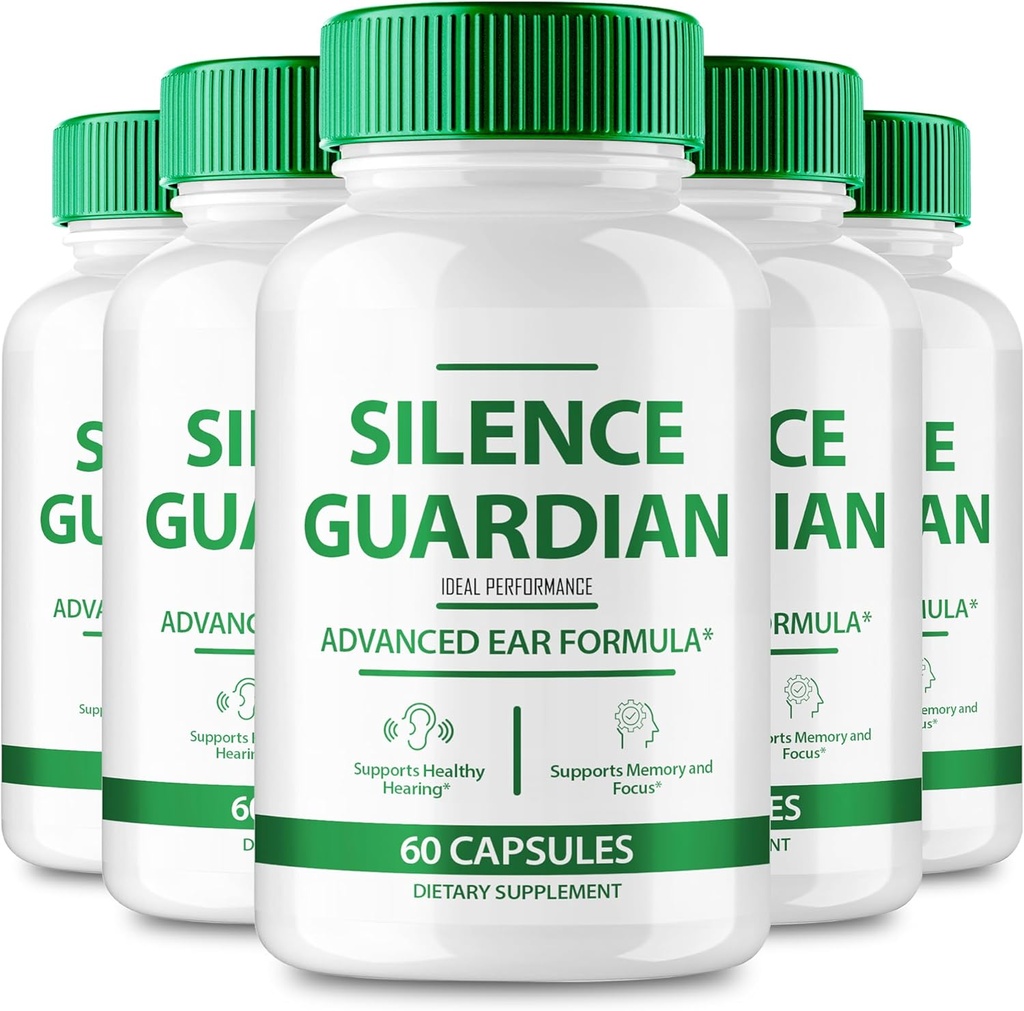 SilenGuardian Tinnitus Relief For Ringing Ears Capsule, SilenGuardian Ring Clear Tinnitus Pills, SilenceGuardian Ear Tinnitus Suplemen, Ear Ringing Tinnitus, SilenceGuardian Review (5 Pack)