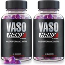 (2 Pack) VasoManix Gummies, Vaso Manix Classic Male Supplement, All Natural Formula for Men, Premium Gummy zur Unterstützung von Leistung, Vertrauen und Gesundheit, Offizielle Bewertungen (120 Gummies)