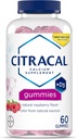 Citracal Calcium Gummies, Calcium תוסף עם ויטמין D3, תמיכה בריאות העצם, במשך שנים 12+, Raspberry Flavor טבעי 60 הרוזן