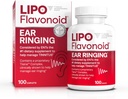 Lipo-Flavonoïde Plus Tinnitus Relief - Doctor-Aanbevolen voor Ring Ooren - Klinisch-bewezen Citroen Bioflavonoïde Complex met Vitaminen C, B1, B2, B6, B12, & Calcium - 100 Capletes