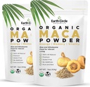 Orguecs de cercle Terra Yellow Maca Root Powder, Natural Superfod, ajuda amb l'Energia, Pes, Fertilitat de dona - Vegan - 1 lliura (Pack de 2)