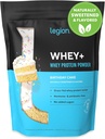 LEGION Whiy + Protein Whey Isolate dari Grass Fed Cows - Whey Protein Isolate Powder Low Calorie, Non-GMO, Sugar Free, Laktosa dan Gluten Free, All Natural Protein Powder for Men & Women (60 Servings)
