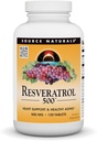 Fonte Natural Resveratrol 500, Soporte cardíaco e envellecemento saudable*, 500 mg - 120 Tablets