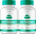 Vertigenics Brain Supplements for Memory and Focus Capsules, Vertigenics Advanced Formula Brain Health Support - Maximal Strength Nootropics Verti Genics All Natural Support Reviews (2 Pack)