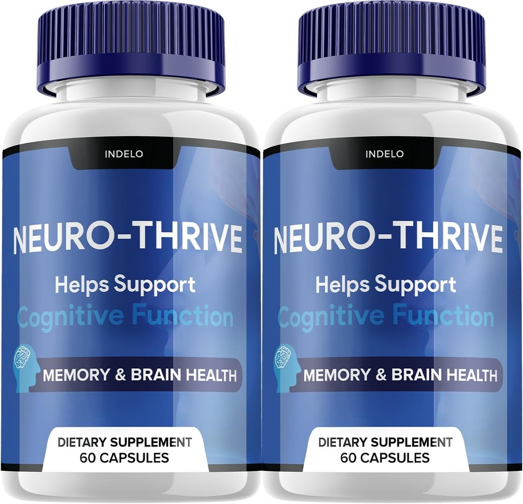 (2 pack) Neuro Thrive Brain Supplement, Neuro Thrive for Memory Formula, Neuro- Thrive PQQ w celu zmniejszenia negatywnych skutków Neuro- Thrive Cognitive Function NeuroThrive Recenzje (120 kapsułki)