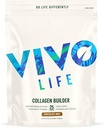 Vivo life - Plant Protein Collagen Builder with Vitamin C, Amino Acids and Hyaluronic Acid, Support Healthy Hair, Skin & Nails, Vegan (Vanilla & Cinnamon)