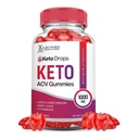 Justified Laboratories Keto Drops Keto ACV Gummies (1000 mg) - 60 Count - Formulated with Apple Cider Vinegar, Folate & Vitamin B12 - Non-GMO, Vegan, Gluten Free - 30 Servings