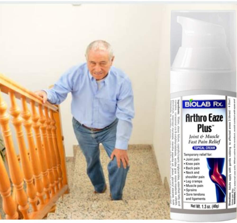 Arthro Eaze Plus - Arthritis Pain Relief Cream for Hand, Knee, Foot, Back, Neck and Wrist Joints Pain - Fast-Acting, Non-Greasy- for Arthritis, Tendinitis.