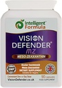 Vision Defender Meso Zeaxanthin Vegan Eye Supplement MZ- Protejează şi îmbunătăţeşte sănătatea oculară şi îngrijirea ochilor, Putere mare Antioxidant Carotenoid Meso-Zeaxantina pentru ochi (90 Capsule/One Daily) Made in UK