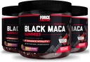 Force faktor Black Maca Gummies, 3-Pack, Black Maca Root pro zvýšení mužské vitality, zvýšení energie a síly, s BioPerine pro vyšší absorpci, Delicious Passion Berry Flavor, 180 Gummies