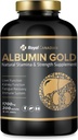 ROYAL CANADIAN Albumin Gold 1700mg | Liver funtzioa | Kidney funtzioa | Fatigue Recovery | Immune System (200 x 1700mg kapsulak)