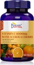 Vitamīns C 1000mg ar Acerola Cherry (Atbalsts imūnās sistēmas, enerģijas līmenis, ādas Vitality), GMP, Natural Product Assn Sertificēts, Ražots ASV - 1000mg, 60 Tabletes